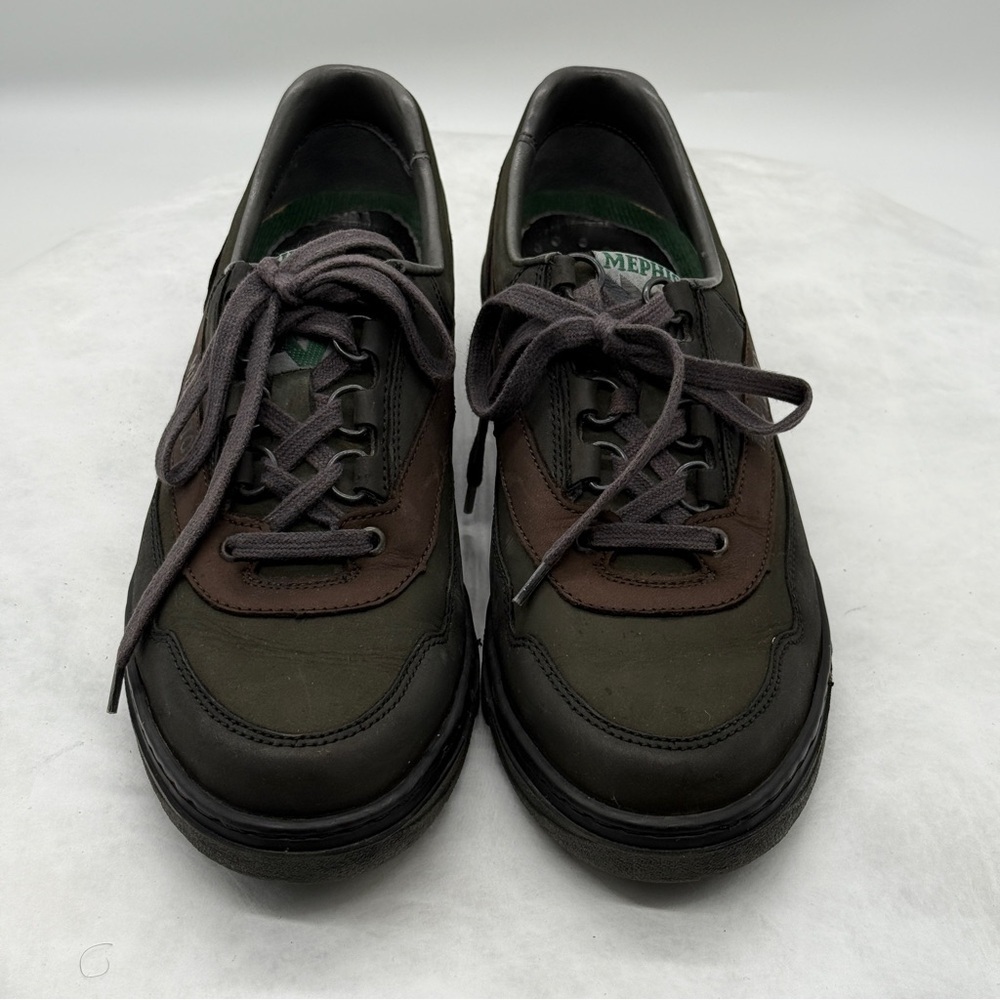 Mephisto Green and Brown Sneakers with a Classic Designer Size 6.5